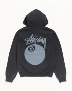 8 BALL HOODIE GARMENT DYED
