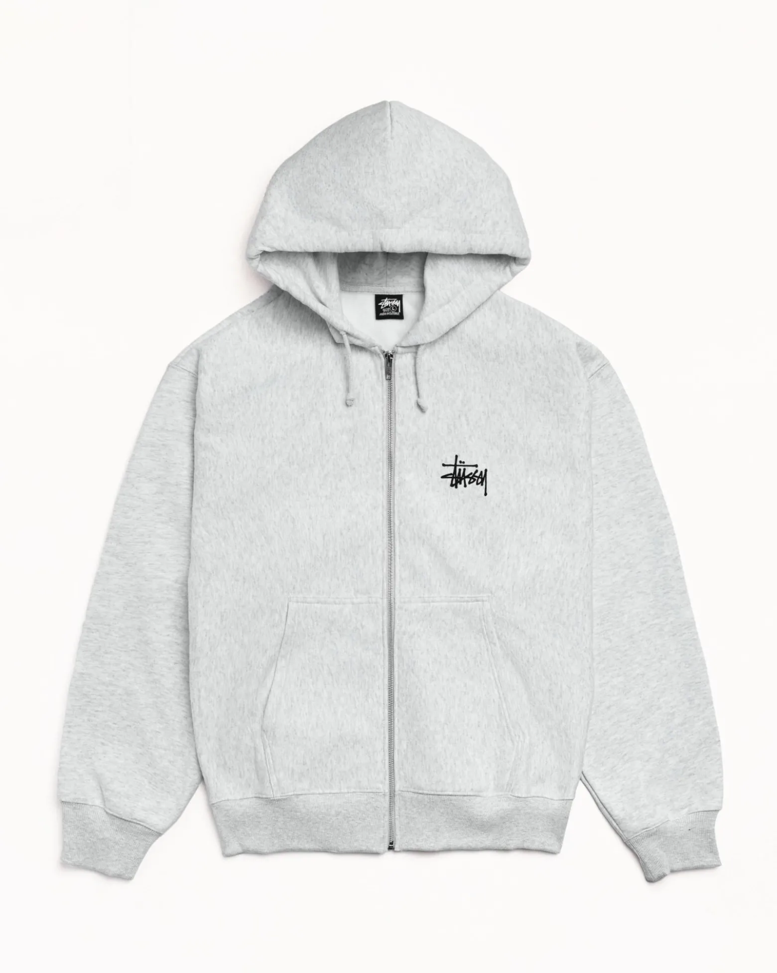 BASIC STÜSSY ZIP HOODIE