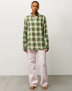 BEACH OMBRE PLAID SHIRT