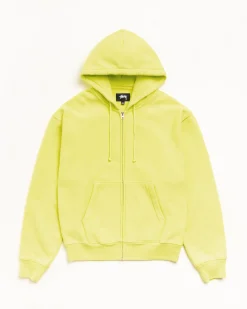CURSIVE APPLIQUE ZIP HOODIE
