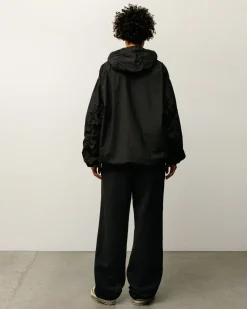 DOUBLE COTTON HOODED JACKET