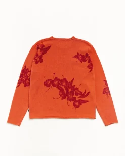 FLORAL ROLL NECK SWEATER