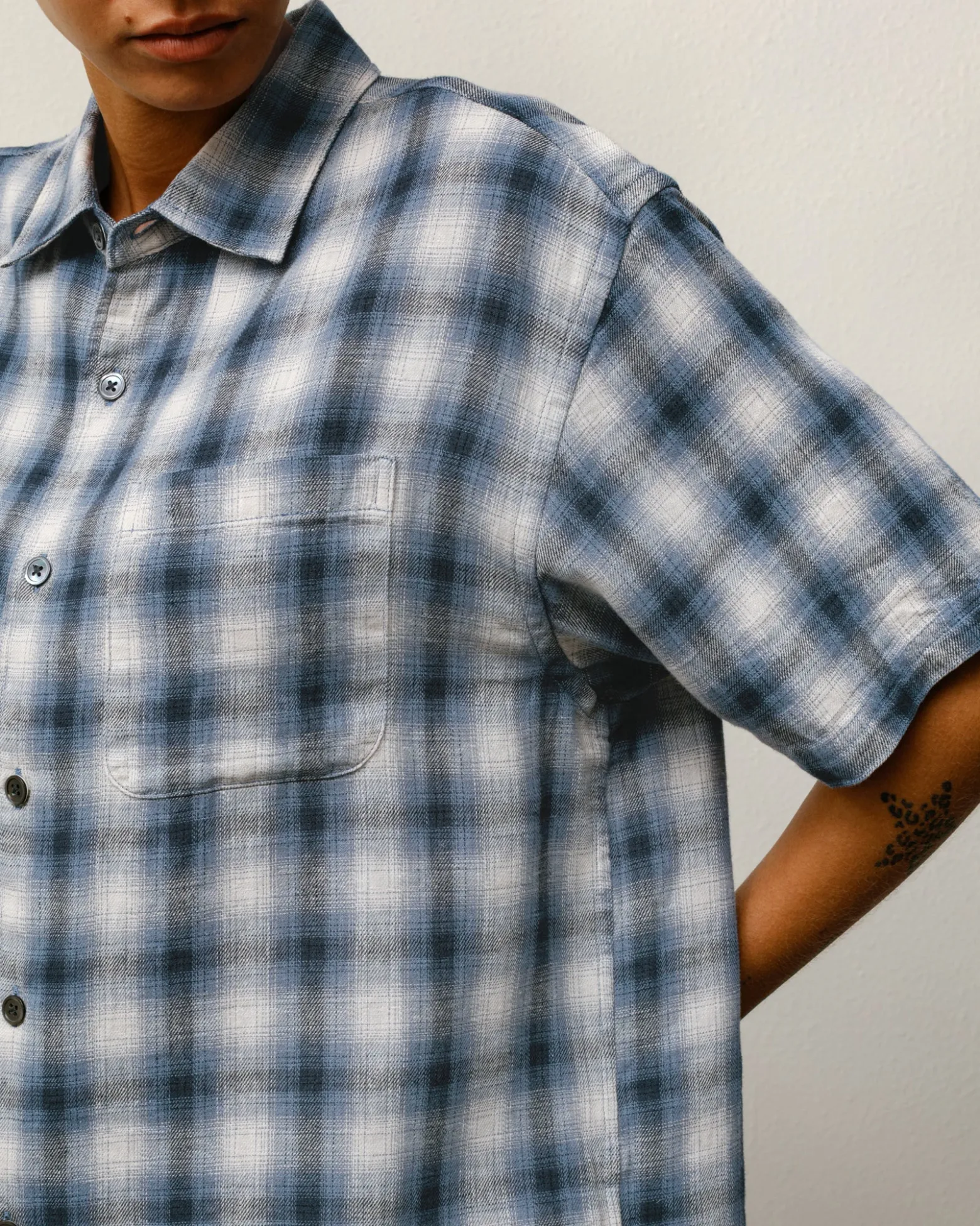 LIAM SS PLAID SHIRT