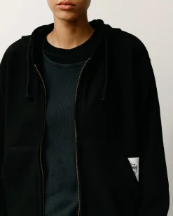 PATCH ZIP KNIT HOODIE