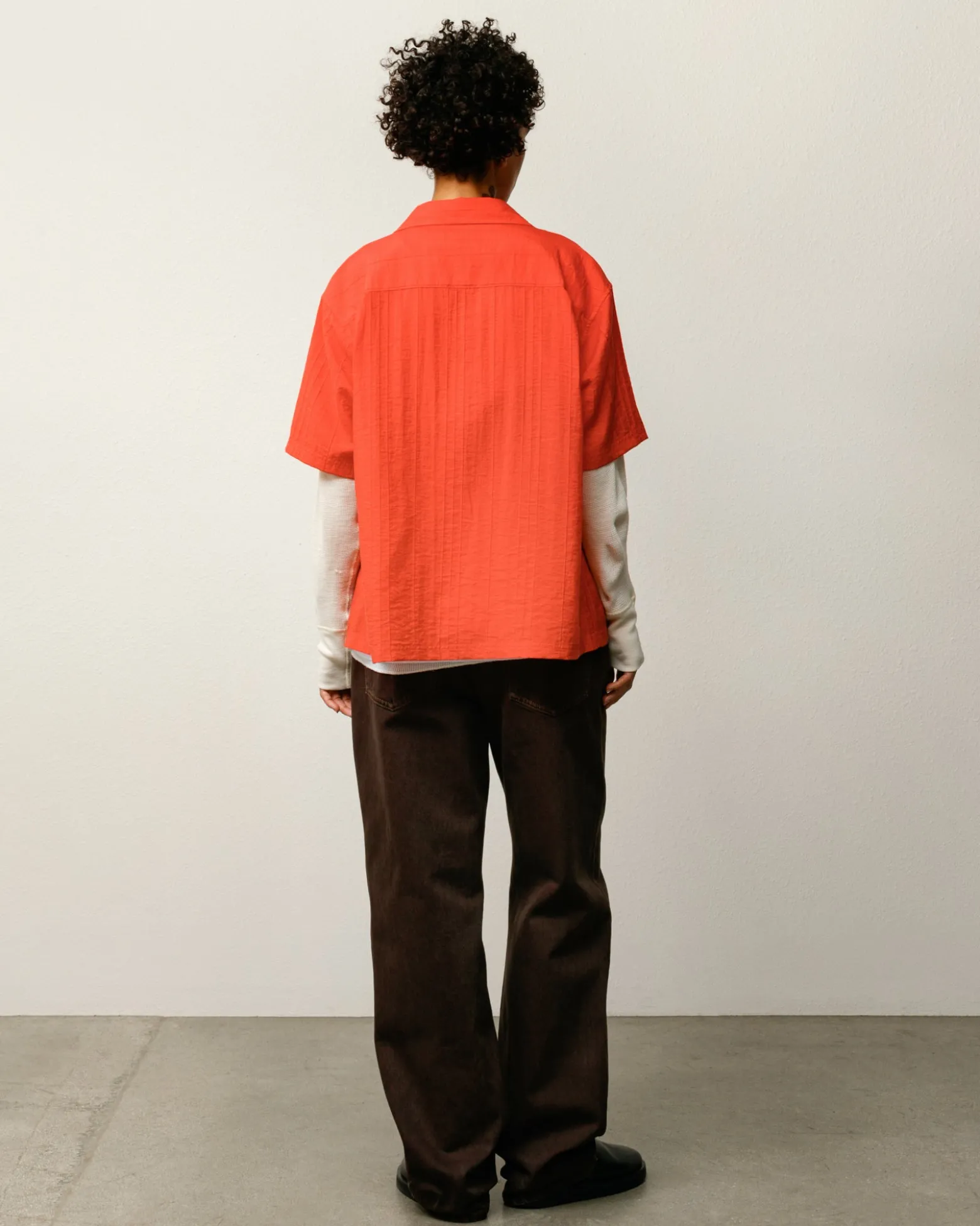 PLEATED TEXTURED SHIRT