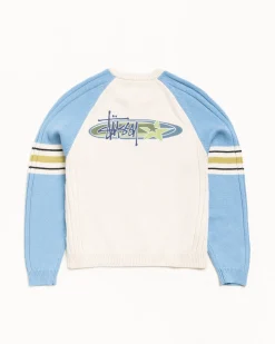 STRIPE RAGLAN CREW