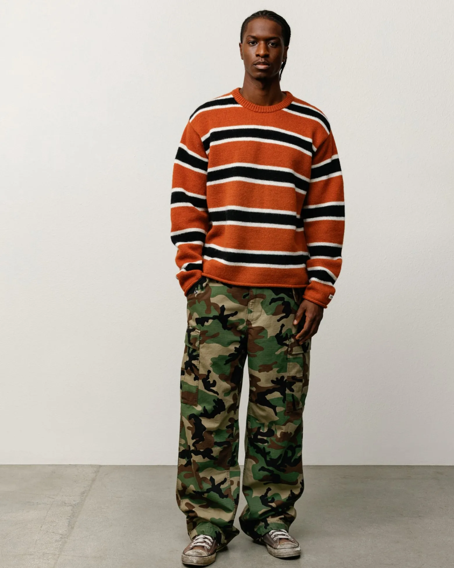 STRIPED WOOL SWEATER
