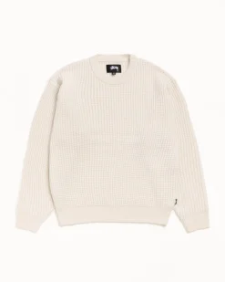 WAFFLE CASHMERE SWEATER